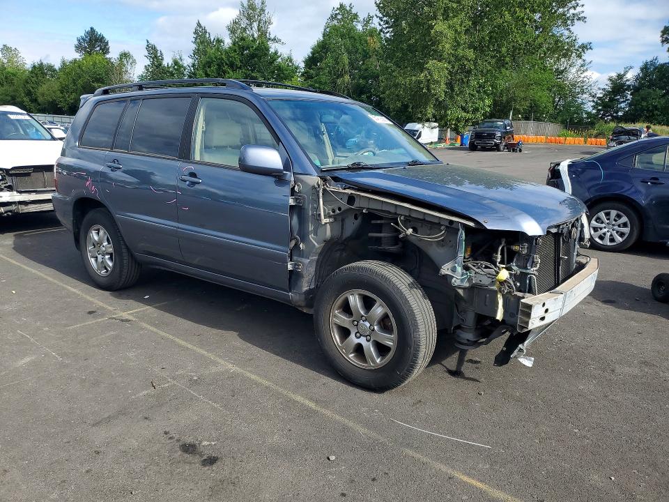 2007 Toyota Highlander VIN JTEHD21A970047768 COPART salvage auction — FRONT END, Or - Salvage Title Certificate, sold $1,000 on 2026-07-13 (photo 4)