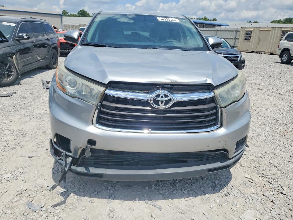 2016 Toyota Highlander VIN 5TDZARFH1GS019346 COPART salvage auction — REAR END, Al - Cert Of Title-Salvage Title, sold $6,000 on 2026-07-07 (photo 5)