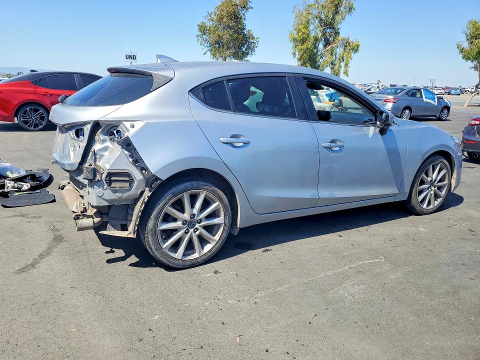 2017 Mazda 3 VIN JM1BN1M37H1116564 COPART salvage auction — REAR END, Ca - Salvage Certificate, sold $3,050 on 2026-08-24 (photo 3)