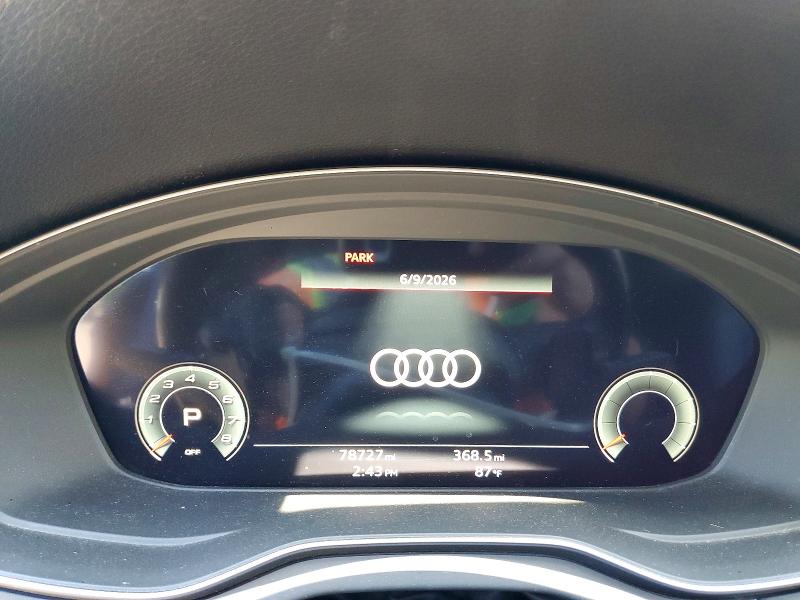 2021 Audi Q5 VIN WA1BAAFY7M2033185 COPART salvage auction — ROOF, Ny - Mv-907A Salvage Certificate, sold $6,600 on 2026-07-14 (photo 9)