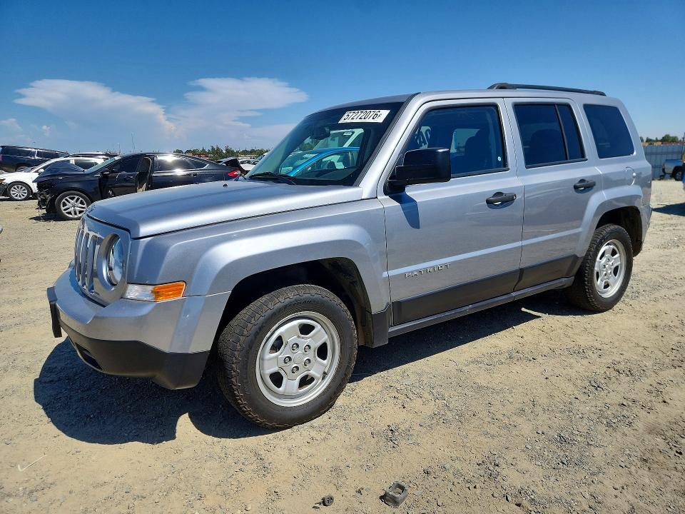2017 Jeep Liberty (patriot) VIN 1C4NJPBA2HD207642 COPART salvage auction — REAR END, Ca - Salvage Certificate, sold $1,800 on 2026-07-09 (photo 1)