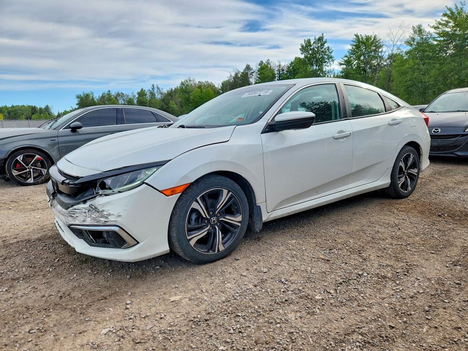 2020 Honda Civic VIN 2HGFC2F57LH022434 COPART salvage auction — FRONT END, On - Permit No Brand - Unfit, sold $3,950 on 2026-07-02 (photo 1)
