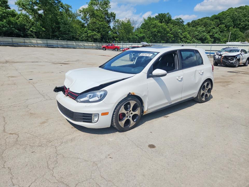 2012 Volkswagen Gti VIN WVWGV7AJ6CW279651 COPART salvage auction — FRONT END, Pa - Certificate Of Salvage, sold $875 on 2026-08-13 (photo 1)