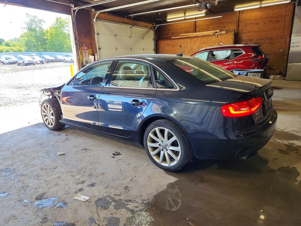 2013 Audi A4 VIN WAUFFAFL3DA125880 COPART salvage auction — FRONT END, Pa - Certificate Of Salvage, sold $1,000 on 2026-07-16 (photo 2)