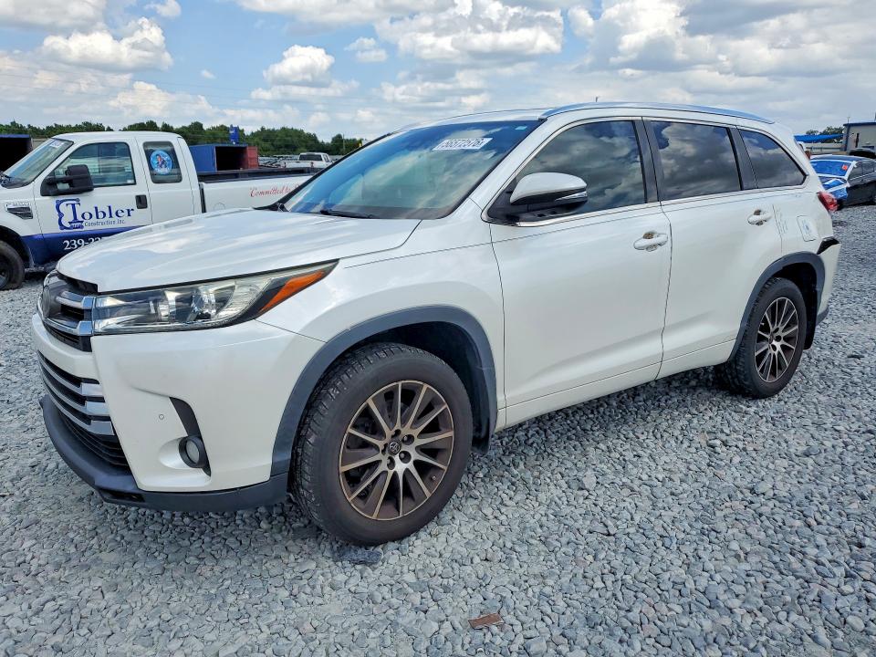 2018 Toyota Highlander VIN 5TDDZRFH7JS896191 COPART salvage auction — REAR END, Fl - Cert Of Title Slvg Rebuildable, sold $8,500 on 2026-07-28 (photo 1)