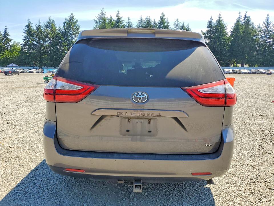 2018 Toyota Sienna VIN 5TDKZ3DC6JS921352 COPART salvage auction — FRONT END, Wa - Bill Of Sale, sold $3,300 on 2026-07-10 (photo 6)