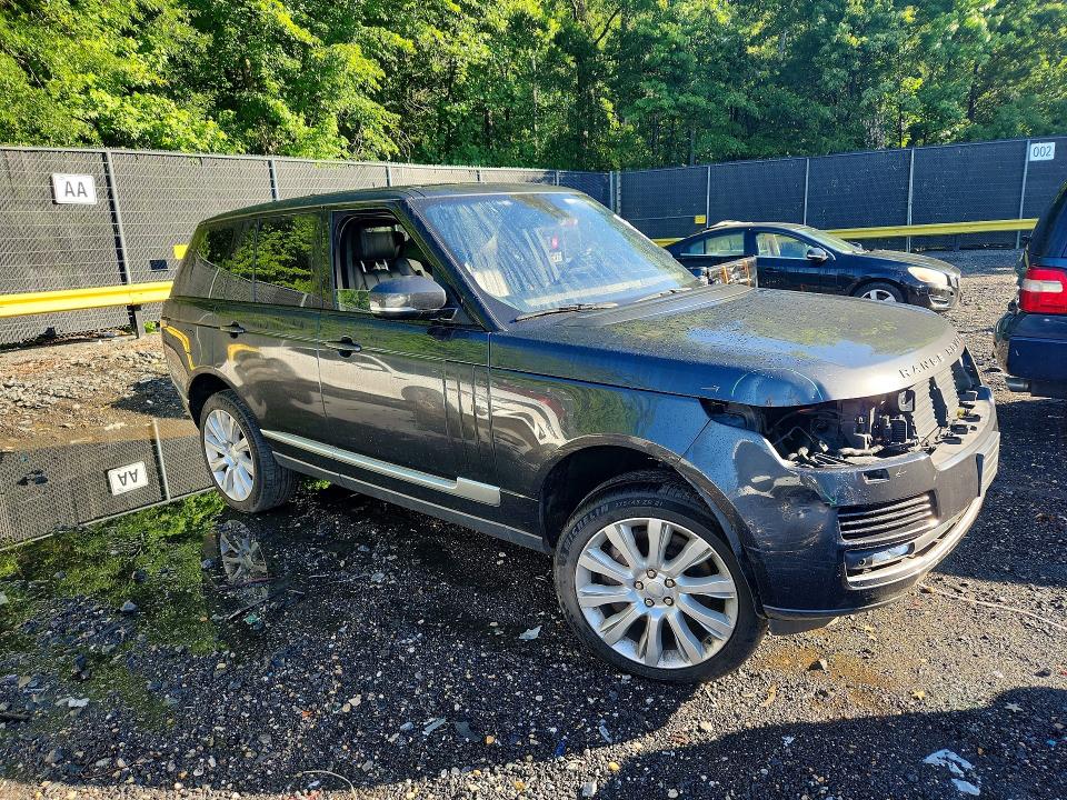 2016 Land rover RANGE ROVER VIN SALGS2EF8GA264727 COPART salvage auction — FRONT END, Md - Cert Of Salvage > 75% Damage, sold $5,700 on 2026-07-31 (photo 4)