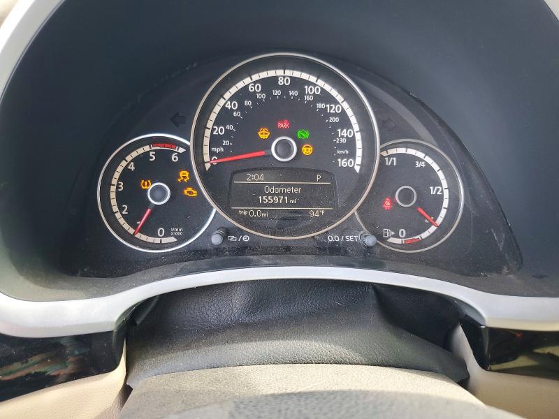 2013 Volkswagen Beetle VIN 3VWJL7AT5DM625927 COPART salvage auction — MECHANICAL, MT - CERTIFICATE OF TITLE, sold $350 on 2026-07-31 (photo 9)