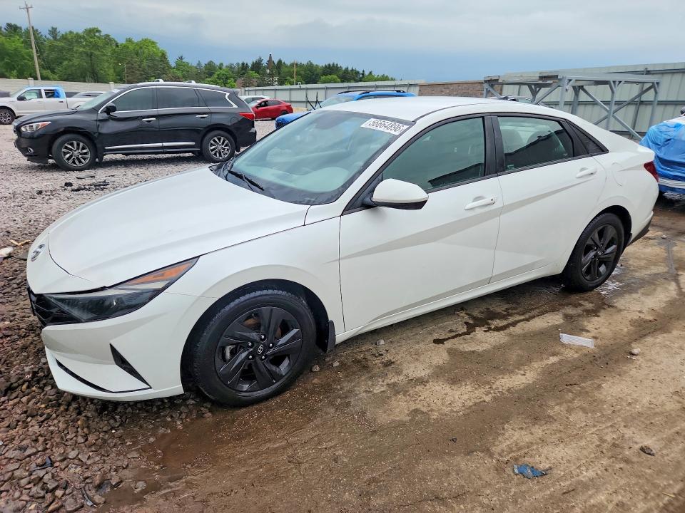 2022 Hyundai Elantra VIN 5NPLM4AG7NH061456 COPART salvage auction — HAIL, Wi - Junked Vehicle Bill Of Sale, sold $3,500 on 2026-07-06 (photo 1)