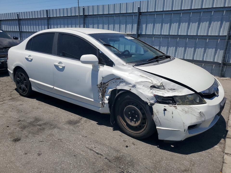 2009 Honda Civic VIN 19XFA16599E050660 COPART salvage auction — FRONT END, Ca - Salvage Certificate, sold $1,300 on 2026-07-02 (photo 4)