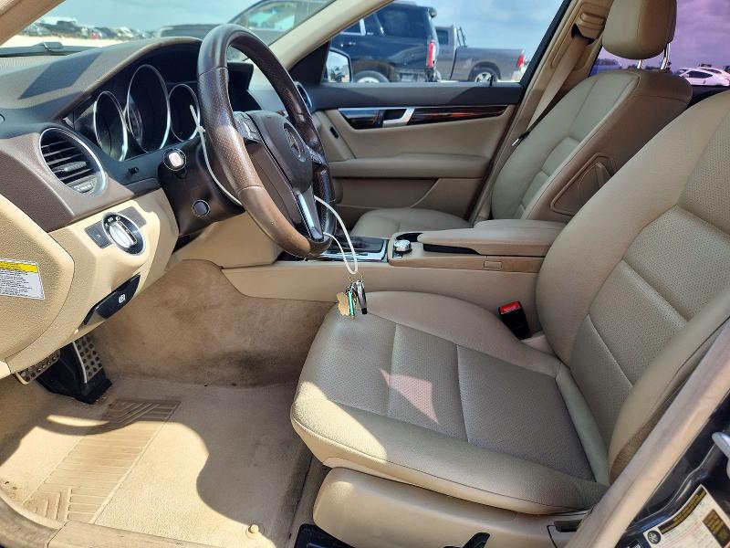 2013 Mercedes-benz C-klasse VIN WDDGF4HBXDA831618 COPART salvage auction — FRONT END, TX - SALVAGE VEHICLE TITLE, sold $1,600 on 2026-07-30 (photo 7)