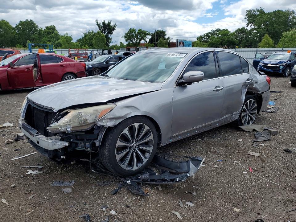 2012 Hyundai Genesis VIN KMHGC4DH0CU191800 COPART salvage auction — FRONT END, IL - SALVAGE CERTIFICATE, sold $225 on 2026-07-24 (photo 1)