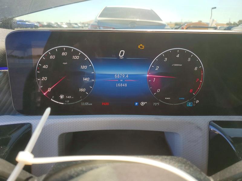 2024 Mercedes-benz Cla-klasse VIN W1K5J4GB3RN468280 COPART salvage auction — MECHANICAL, Ca - Salvage Certificate, sold $16,900 on 2026-08-10 (photo 9)
