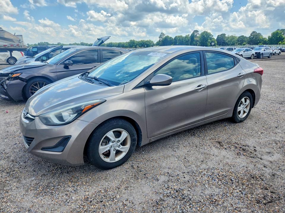 2014 Hyundai Elantra VIN 5NPDH4AE0EH521774 COPART salvage auction — MECHANICAL, Fl - Certificate Of Title, sold $1,750 on 2026-07-02 (photo 1)