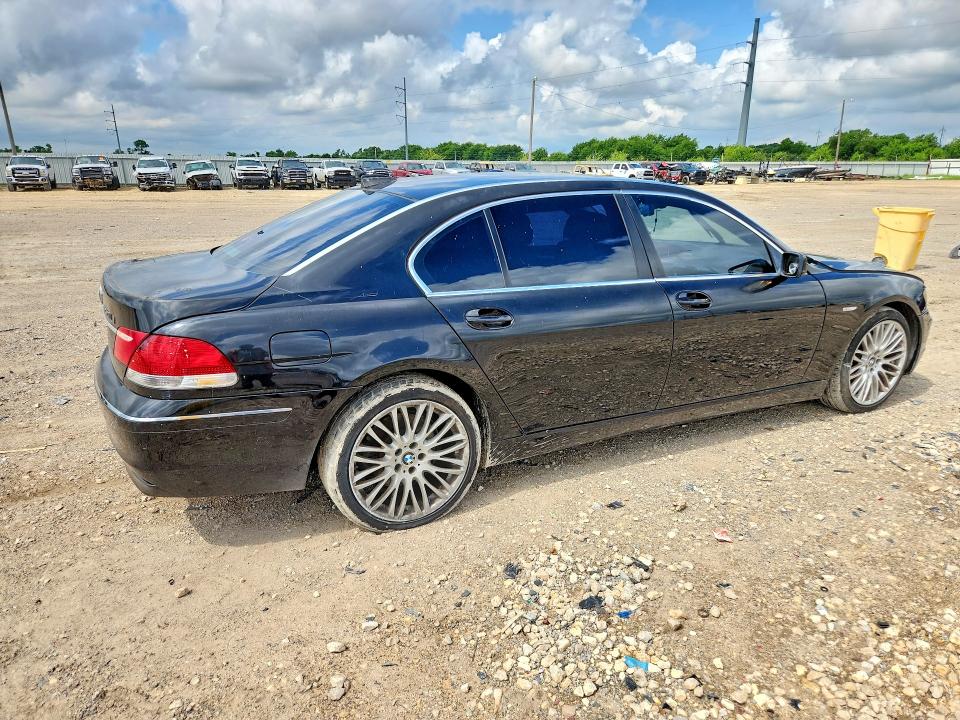 2008 BMW 7 series VIN WBAHN83528DT80485 COPART salvage auction — SIDE, TX - SALVAGE VEHICLE TITLE (P), sold $450 on 2026-07-15 (photo 3)