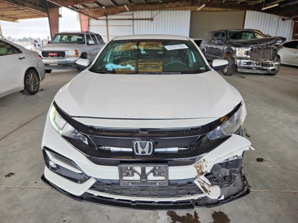 2021 Honda Civic VIN SHHFK7H40MU403261 COPART salvage auction — FRONT END, Ca - Salvage Certificate, sold $6,400 on 2026-07-02 (photo 5)