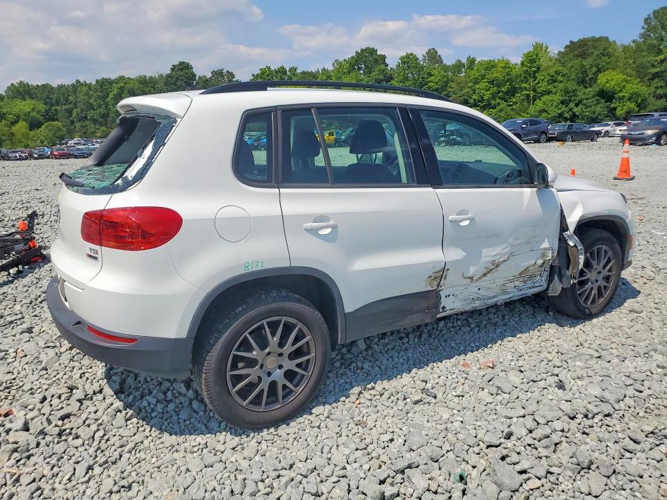 2018 Volkswagen Tiguan VIN WVGBV7AX5JK005503 COPART salvage auction — SIDE, Nc - Salvage Certificate Of Title, sold $2,500 on 2026-08-05 (photo 3)
