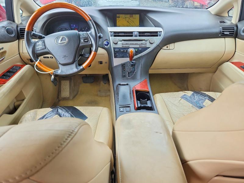 2010 Lexus Rx 450h VIN JTJBC1BA7A2026979 COPART salvage auction — MECHANICAL, Or - Certificate Of Title, sold $2,950 on 2026-07-08 (photo 8)