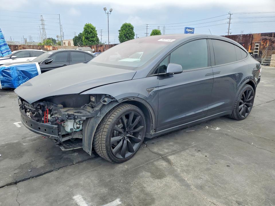 2016 Tesla Model x VIN 5YJXCBE29GF012249 COPART salvage auction — REAR END, Ca - Salvage Certificate, sold $5,000 on 2026-07-29 (photo 1)