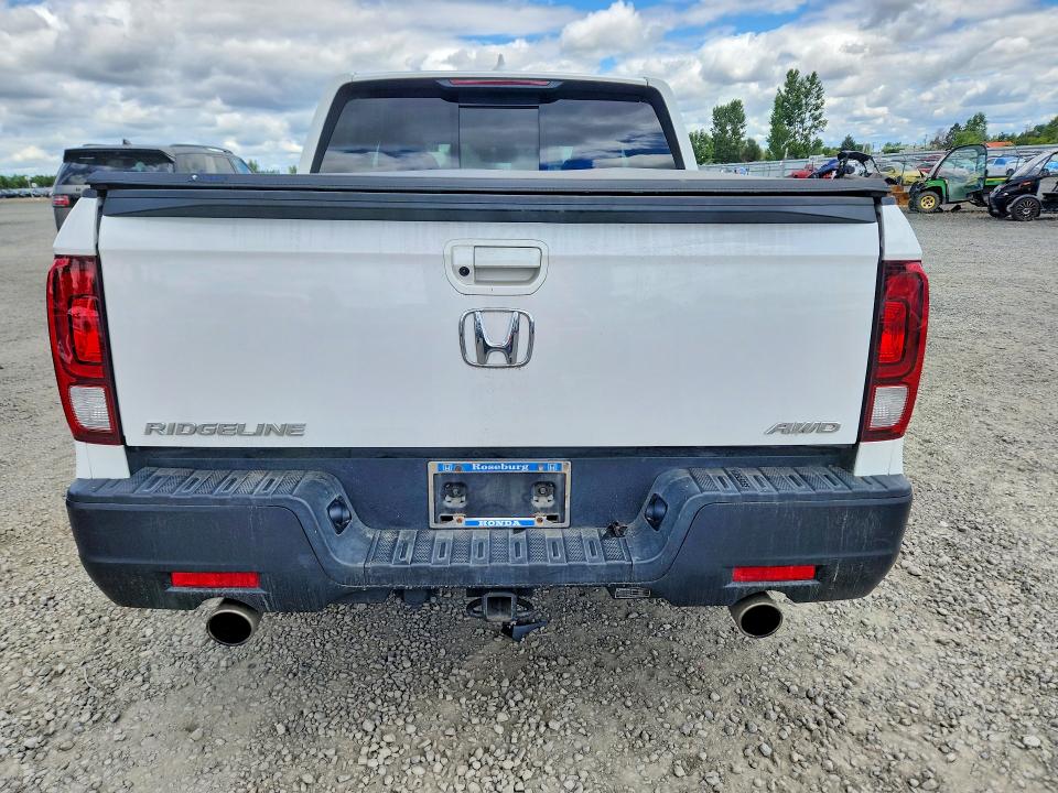 2023 Honda Ridgeline VIN 5FPYK3F56PB061941 COPART salvage auction — FRONT END, Or - Salvage Title Certificate, sold $10,600 on 2026-08-18 (photo 6)