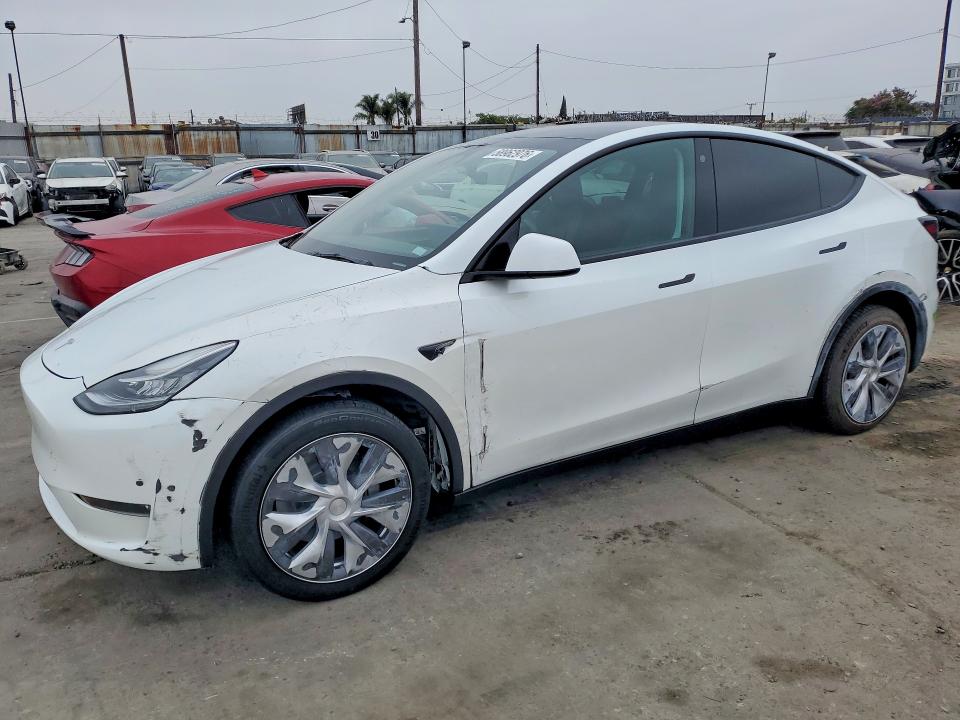 2023 Tesla Model y VIN 7SAYGDEE1PA025737 COPART salvage auction — FRONT END, Ca - Salvage Certificate, sold $14,200 on 2026-07-20 (photo 1)