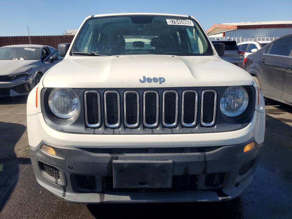 2018 Jeep Renegade VIN ZACCJBAB5JPH68557 COPART salvage auction — REAR END, Ca - Certificate Of Title, sold $3,500 on 2026-07-21 (photo 5)