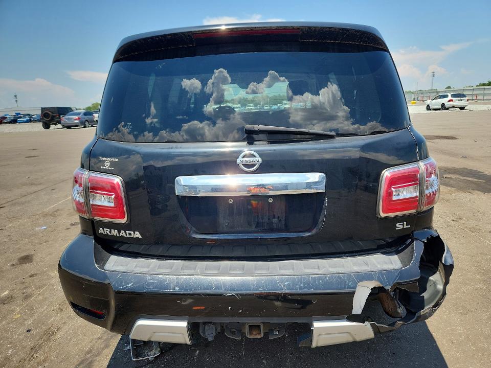 2018 Nissan Armada VIN JN8AY2ND6J9050178 COPART salvage auction — REAR END, Fl - Cert Of Title Slvg Rebuildable, sold $275 on 2026-07-22 (photo 6)