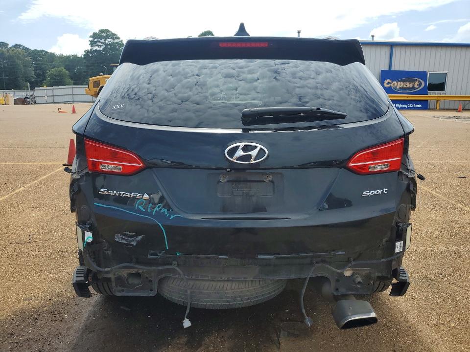 2015 Hyundai Santa fe VIN 5XYZU3LB3FG276458 COPART salvage auction — REAR END, Tx - Salvage Vehicle Title, sold $2,750 on 2026-07-13 (photo 6)