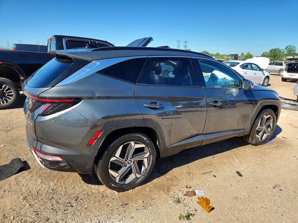 2022 Hyundai Tucson VIN KM8JECA15NU074749 COPART salvage auction — ROOF, Il - Salvage Certificate, sold $8,400 on 2026-07-28 (photo 3)