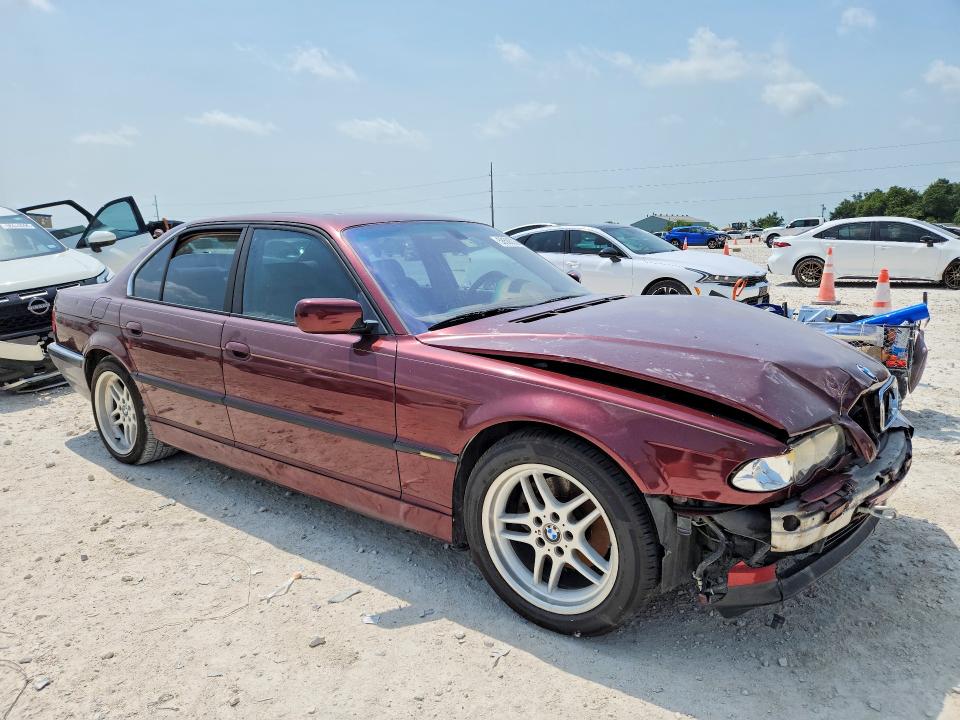 2001 BMW 7 series VIN WBAGG83431DN84148 COPART salvage auction — FRONT END, Tx - Salvage Vehicle Title, sold $450 on 2026-07-02 (photo 4)