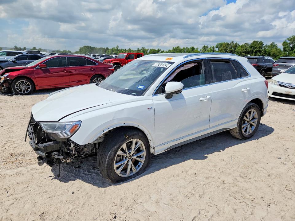 2023 Audi Q3 VIN WA1DECF35P1118906 COPART salvage auction — FRONT END, Tx - Salvage Vehicle Title, sold $3,950 on 2026-07-07 (photo 1)