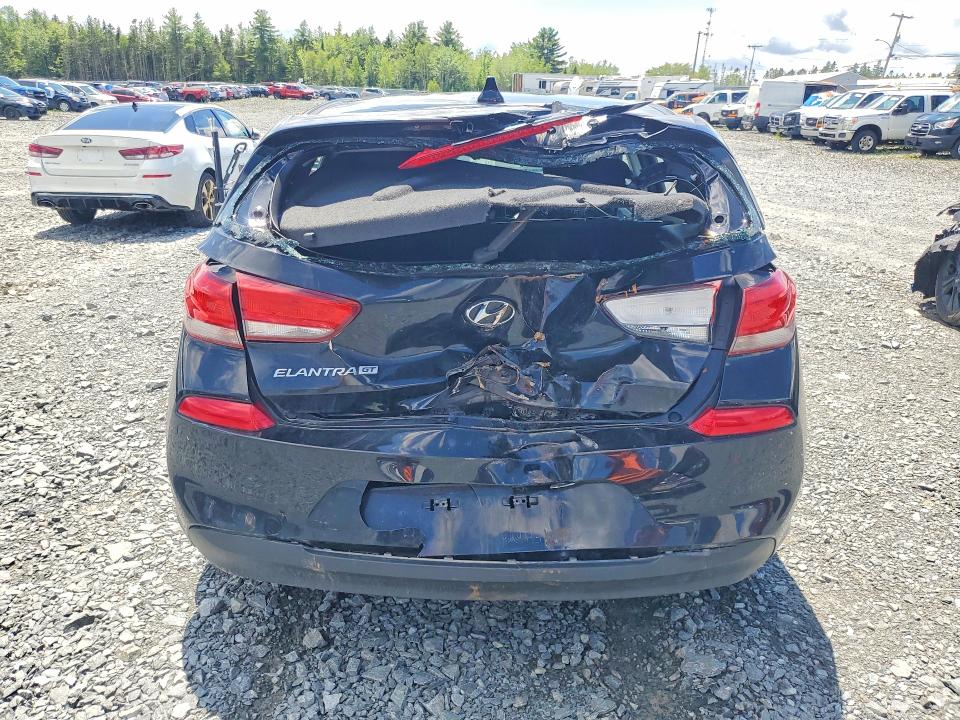 2018 Hyundai Elantra VIN KMHH35LE5JU059596 COPART salvage auction — REAR END, NS - SALVAGE TITLE, sold $950 on 2026-07-23 (photo 6)