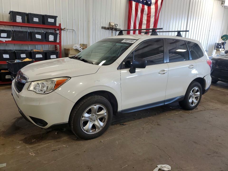 2016 Subaru Forester VIN JF2SJAAC4GH505895 COPART salvage auction — REAR END, Mn - Cert Of Title-Prior Salvage, sold $2,400 on 2026-07-09 (photo 1)