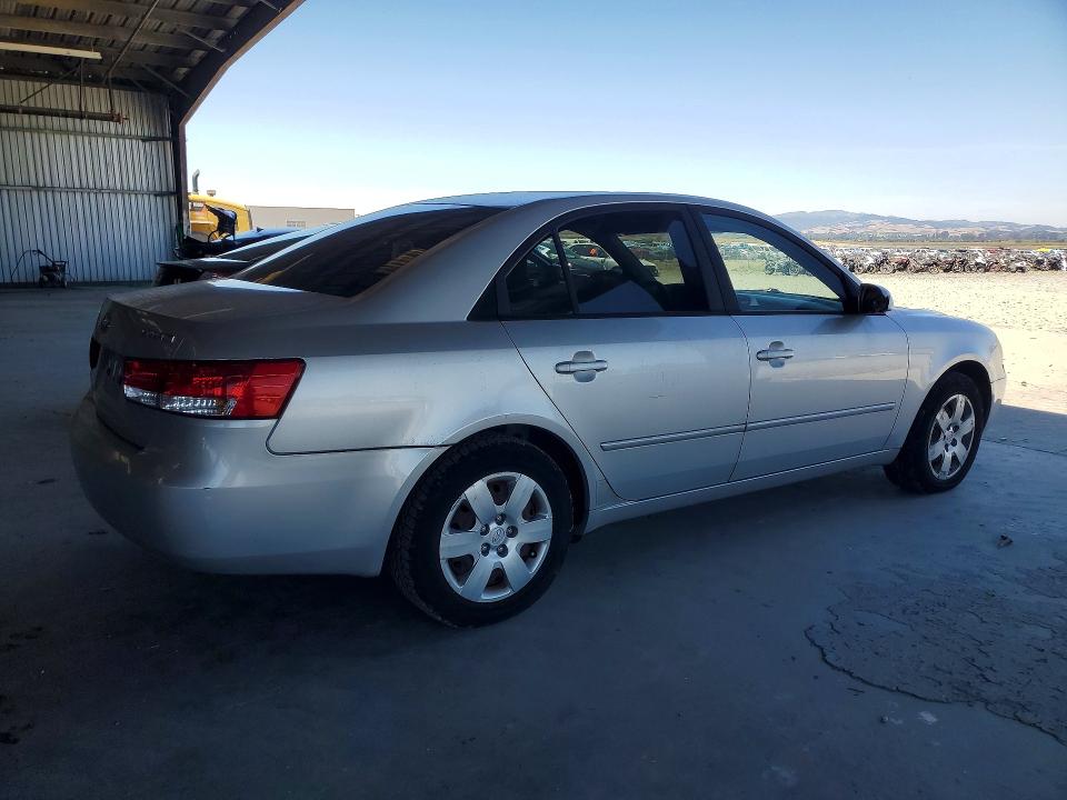 2007 Hyundai Sonata VIN 5NPET46C77H224725 COPART salvage auction — REAR END, Ca - Salvage Certificate, sold $625 on 2026-07-02 (photo 3)