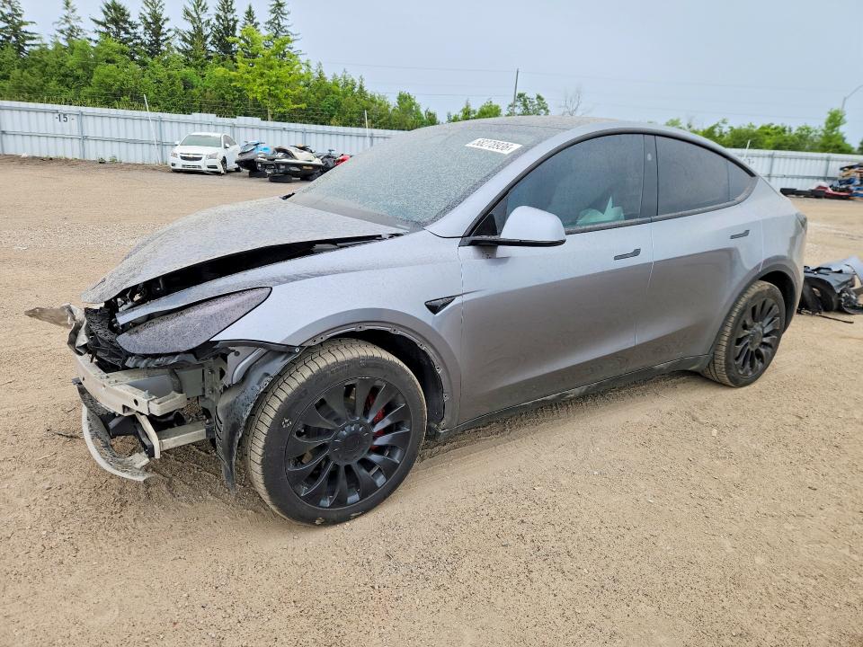 2024 Tesla Model y VIN 7SAYGDEE4RF213397 COPART salvage auction — FRONT END, On - Permit Salvage, sold $15,750 on 2026-07-28 (photo 1)