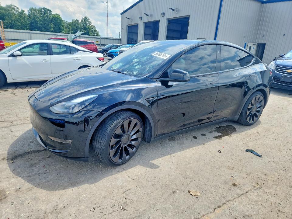 2023 Tesla Model y VIN 7SAYGDEF7PF892359 COPART salvage auction — HAIL, Mo - Salvage Certificate Of Title, sold $12,600 on 2026-07-29 (photo 1)