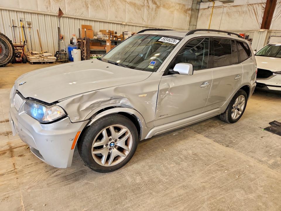 2009 BMW X3 VIN WBXPC93409WJ29166 COPART salvage auction — FRONT END, WI - JUNKED VEHICLE BILL OF SALE, sold $350 on 2026-07-15 (photo 1)