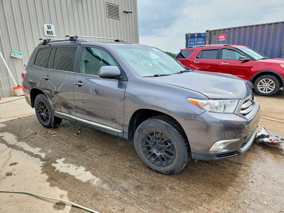 2012 Toyota Highlander VIN 5TDBK3EH5CS165465 COPART salvage auction — FRONT END, Mn - Cert Of Title-Prior Salvage, sold $1,200 on 2026-07-27 (photo 4)