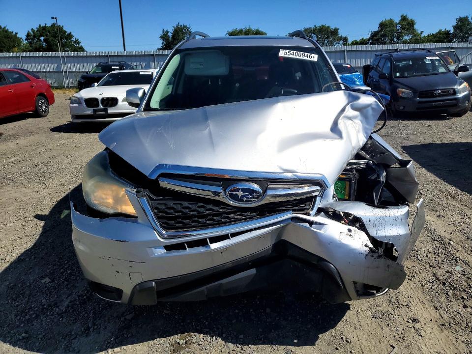 2014 Subaru Forester VIN JF2SJAGCXEH427952 COPART salvage auction — FRONT END, Ca - Salvage Certificate, sold $825 on 2026-07-07 (photo 5)