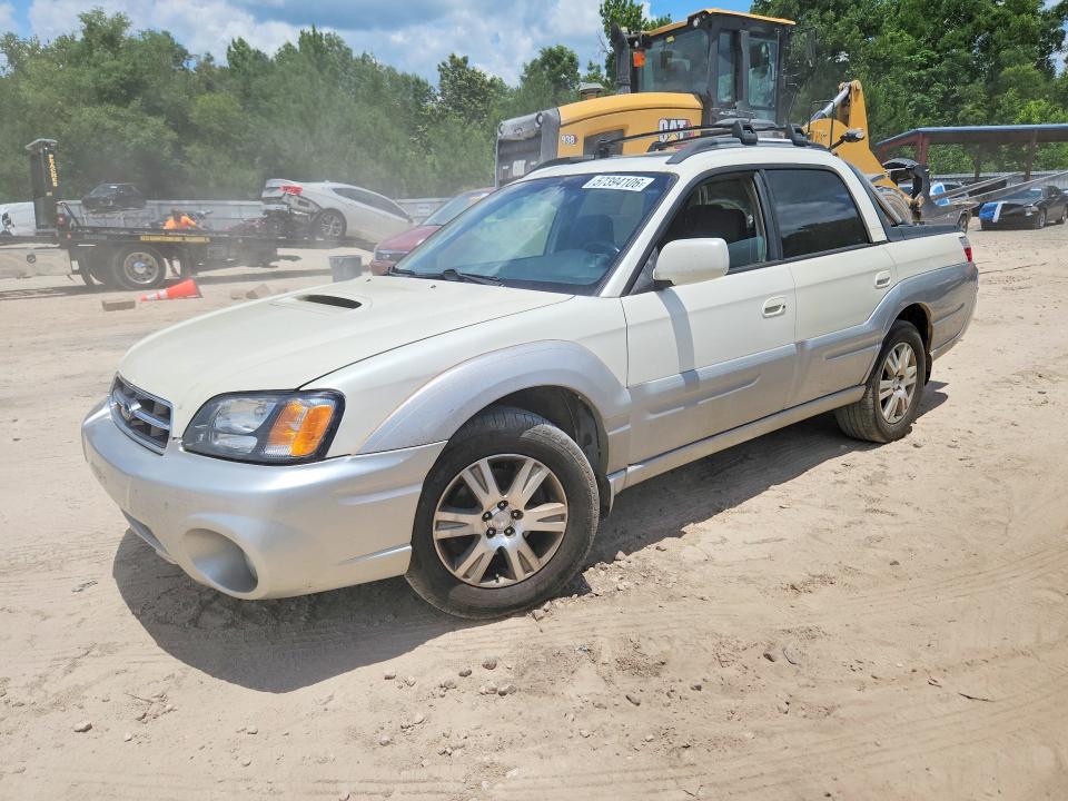 2004 Subaru Baja VIN 4S4BT63C345100977 COPART salvage auction — REAR END, Fl - Cert Of Title Slvg Rebuildable, sold $725 on 2026-07-06 (photo 1)