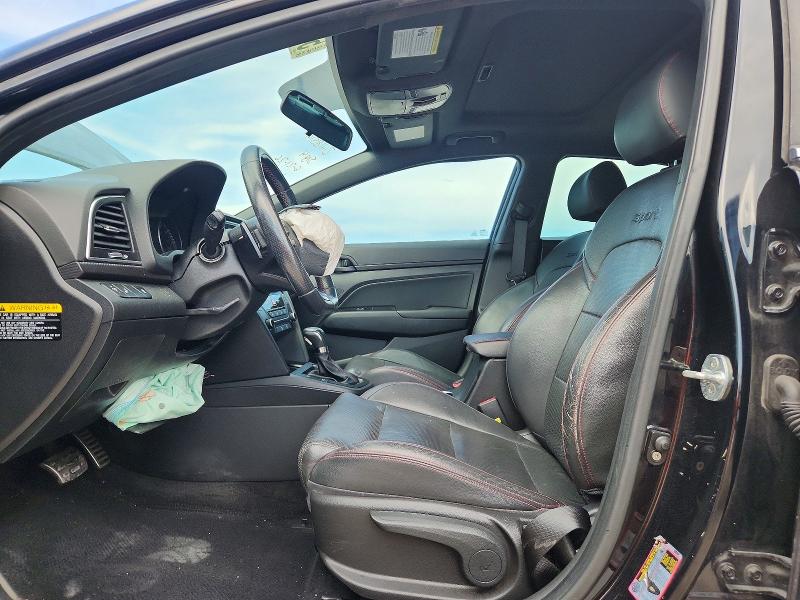 2018 Hyundai Elantra VIN KMHD04LB3JU720775 COPART salvage auction — FRONT END, Fl - Cert Of Title Slvg Rebuildable, sold $2,200 on 2026-07-09 (photo 7)