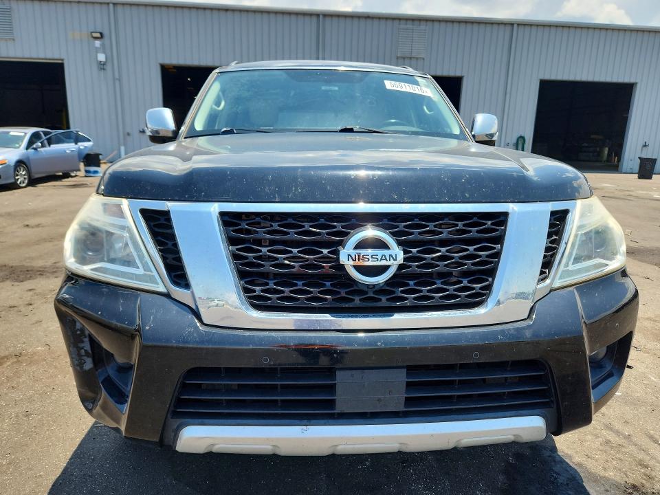 2018 Nissan Armada VIN JN8AY2ND6J9050178 COPART salvage auction — REAR END, Fl - Cert Of Title Slvg Rebuildable, sold $275 on 2026-07-22 (photo 5)