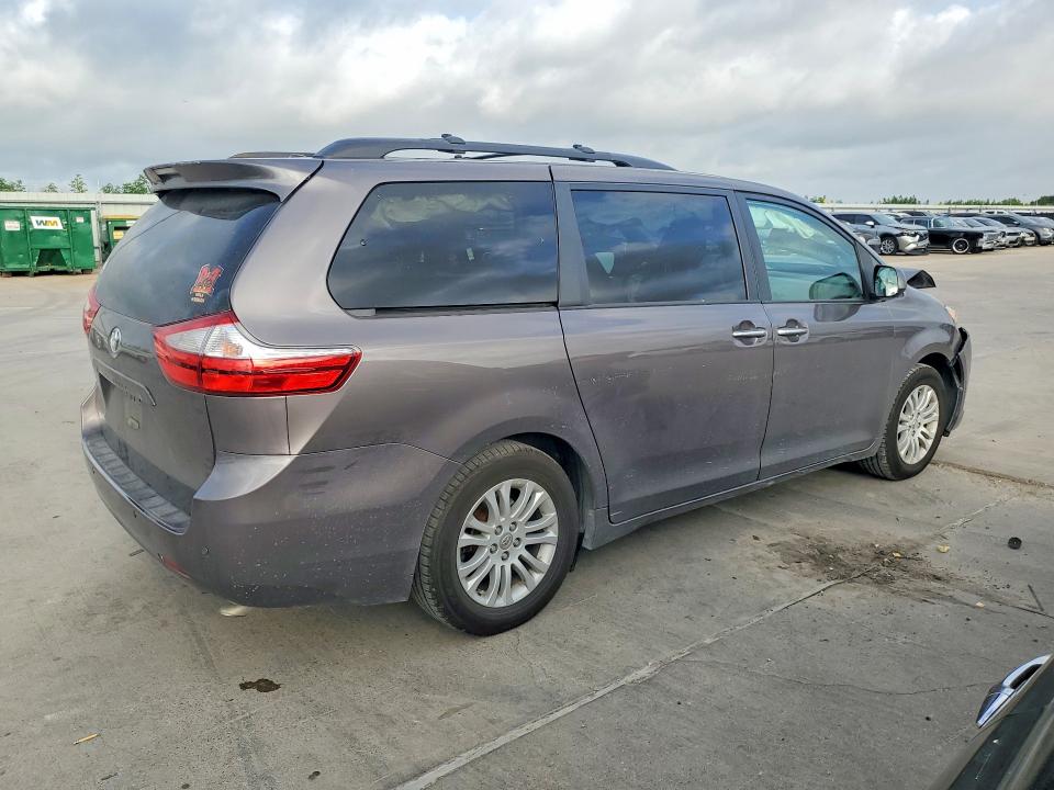 2015 Toyota Sienna VIN 5TDYK3DC8FS677676 COPART salvage auction — FRONT END, TX - SALVAGE VEHICLE TITLE (P), sold $3,950 on 2026-07-09 (photo 3)
