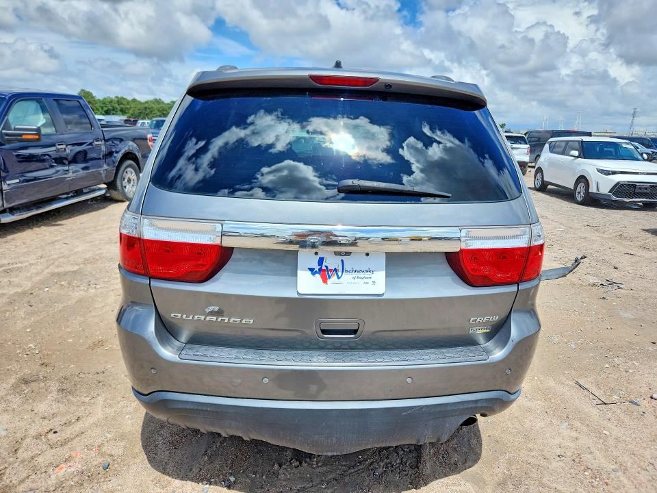 2012 Dodge Durango VIN 1C4RDHDG7CC113724 COPART salvage auction — NORMAL WEAR, Tx - Certificate Of Title, sold $525 on 2026-07-02 (photo 6)