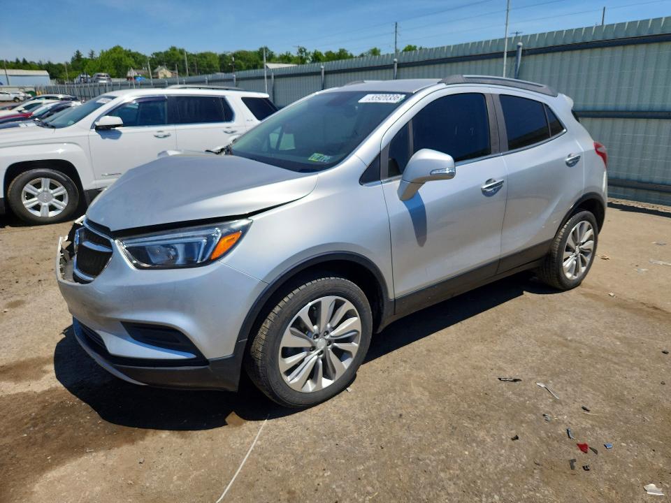 2018 Buick Encore VIN KL4CJESB2JB587615 COPART salvage auction — FRONT END, Pa - Certificate Of Salvage, sold $250 on 2026-07-21 (photo 1)