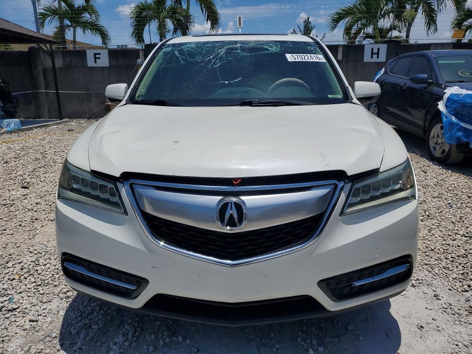 2016 Acura VIN 5FRYD3H25GB016204 COPART salvage auction — FRONT END, Fl - Cert Of Title Slvg Rebuildable, sold $2,350 on 2026-07-02 (photo 5)