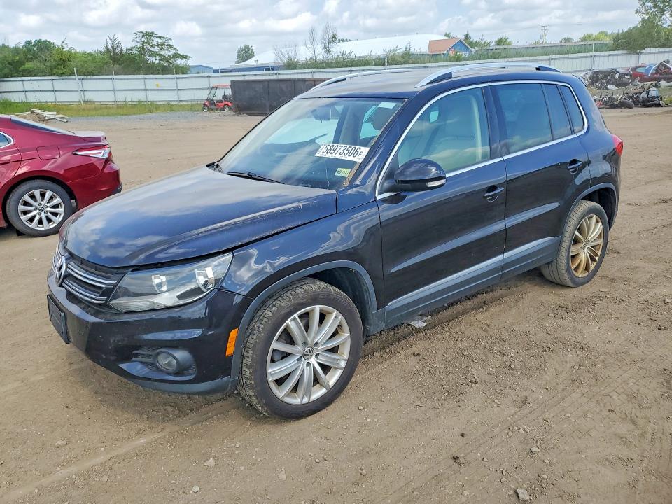 2014 Volkswagen Tiguan VIN WVGAV3AXXEW538594 COPART salvage auction — REAR END, Oh - Cert Of Title-Salvage, sold $525 on 2026-07-20 (photo 1)