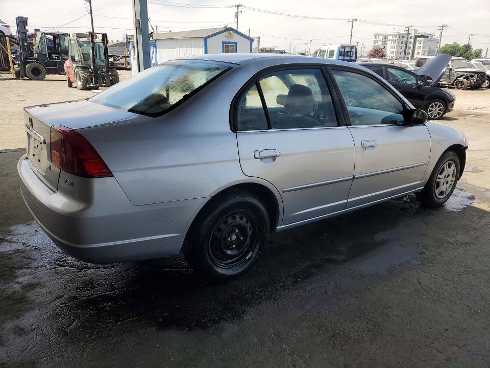 2002 Honda Civic VIN 2HGES16502H527450 COPART salvage auction — FRONT END, Ca - Salvage Certificate, sold $375 on 2026-07-02 (photo 3)