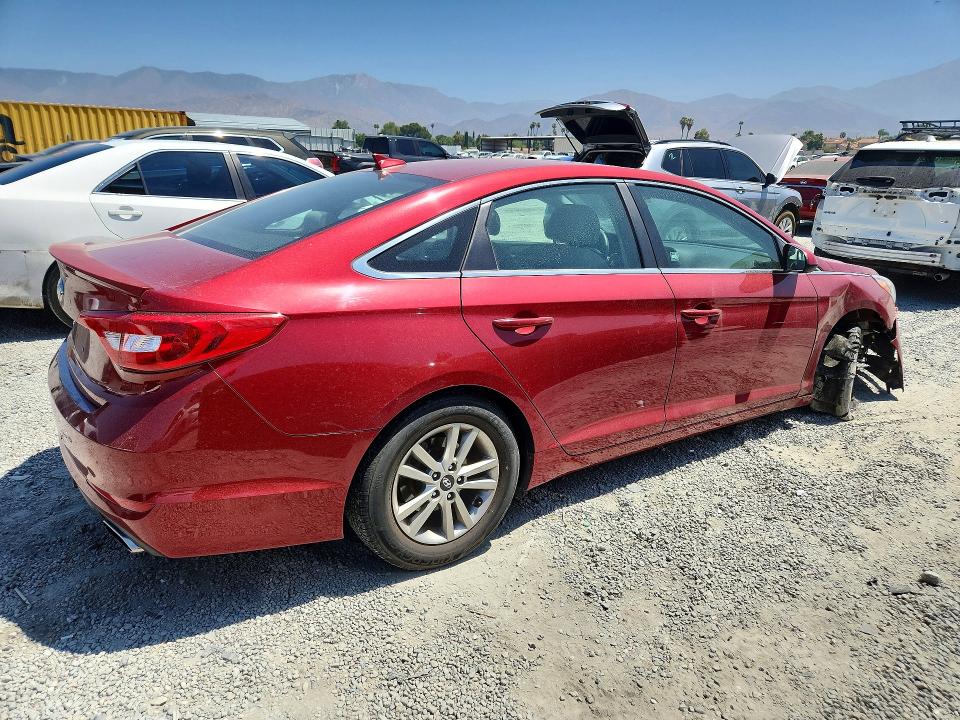 2015 Hyundai VIN 5NPE24AF4FH137092 COPART salvage auction — FRONT END, Ca - Salvage Certificate, sold $400 on 2026-07-22 (photo 3)