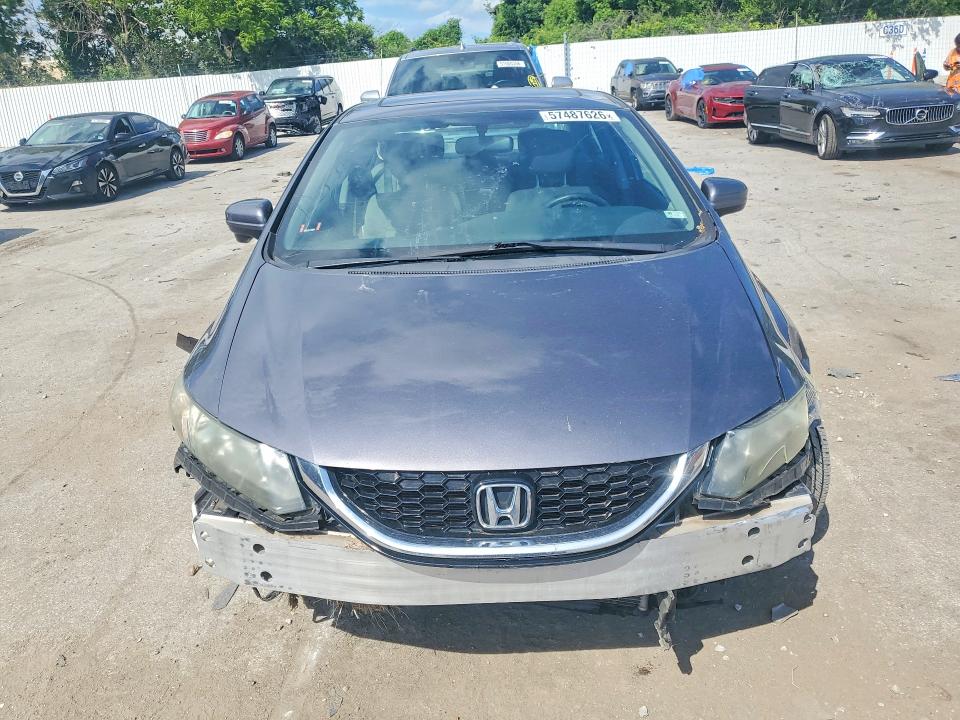 2015 Honda Civic VIN 19XFB2F85FE035226 COPART salvage auction — FRONT END, Mo - Salvage Certificate Of Title, sold $850 on 2026-07-10 (photo 5)
